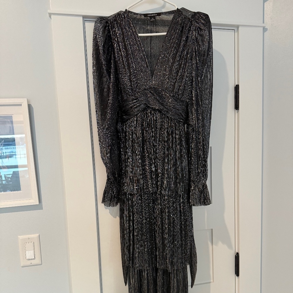 Sabina Musayev Carry Pleated Maxi Dress XSmall